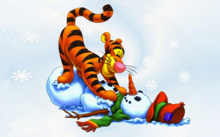 Тигра и снеговик
