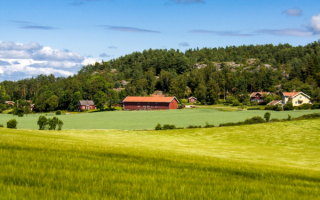 Сельская местность в Швеции