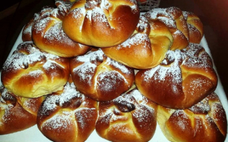 Домашняя сдобные булочки