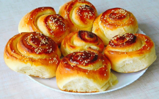 Пышные сдобные булочки