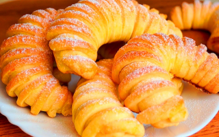 Красивые вкусные рогалики