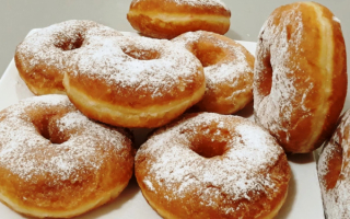 Пончики пышные сладкие