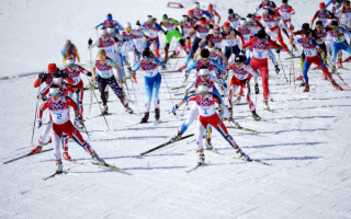 Лыжные гонки масс старт