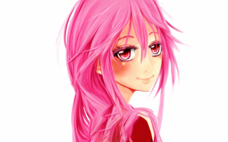 Аниме девушка с розовыми волосами