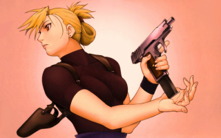 Аниме девушка с пистолетом